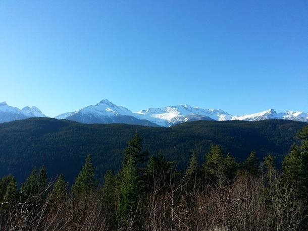 - degrees in British Columbia too cold for snow Sea to Sky Highway between Vancouver and Whistler 