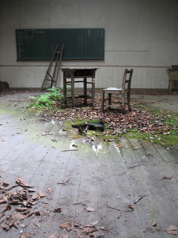 Abandoned Japanese Classroom Unknown Photographer 