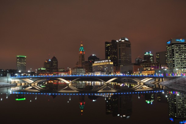 Columbus Ohio lit up Holiday-Style 
