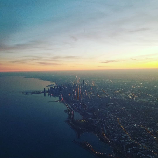 I took this as I flew into Chicago yesterday 