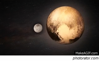 Made my first animation decided to focus on Pluto and Charon 