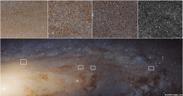 MAndromeda Galaxy - millions of stars