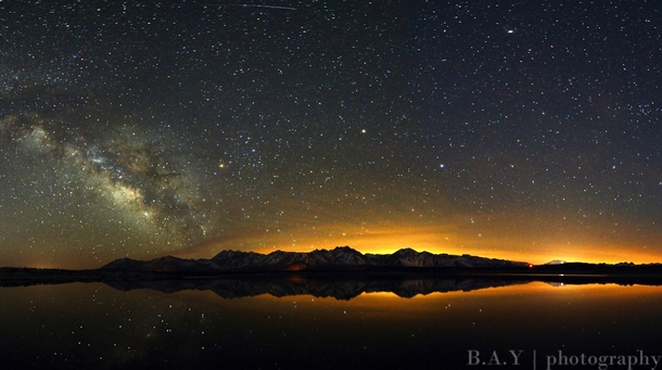 Milky Way over Eastern Sierras Alkali Lake CA 