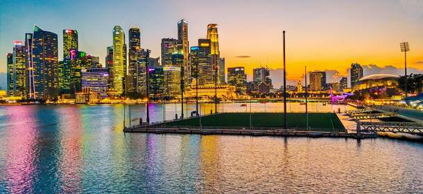 Singapore golden hour 