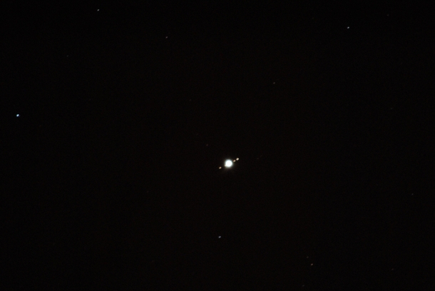 Sorry about the poor image Jupiter and Galilean moons handheld Nikon D