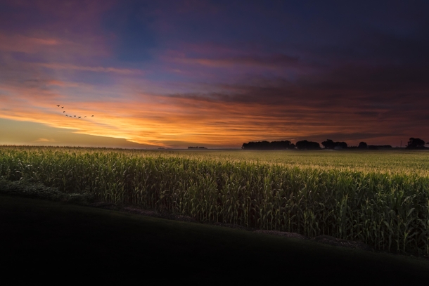 Sunrise in Iowa Corrected with png download available 