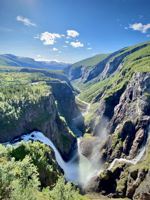 The Vring waterfall and the Mb valley western Norway 