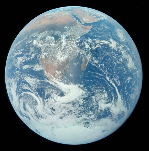 This might be the highest-res version of the famed Apollo  Blue Marble
