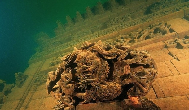 Underwater ruins of Schicheng in China 