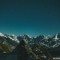 Torrenthorn lit by full moon Leukerbad Switzerland 