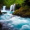 Yes the water really is that blue at Spirit Falls and it was breathtaking Columbia River Gorge Oregon 