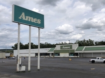  A former Ames department store with the signage still out front