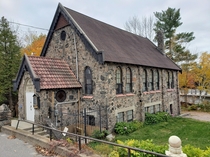   Bala Stone Church made of Muskoka Fieldstone and thick layers of mortar Located in Central Ontario