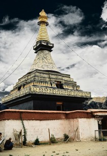  Black Nirvana Stupa Samye Gompa by lylevincent