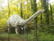  Brontosaurus statue in Durham NC