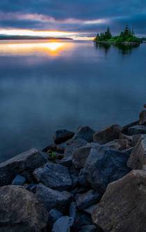  Early morning sunrise over Kempenfelt Bay in Barrie Ontario  x 