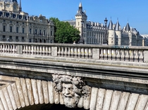 France - Paris th Detail of the Notre-Dame bridge and the Conciergerie