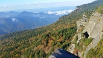  Grandfather Mountain NC looking northwest in early Autumn