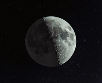  illuminated Moon  three photo composite