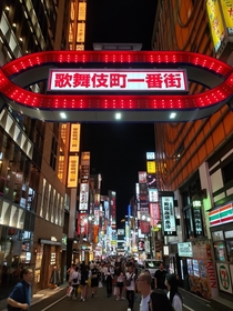  Kabukicho Shinjuku Japan on a Monday night June 