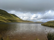  Moody clouds over Llyn y Fan Fawr South Wales this afternoon
