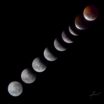  My first lunar eclipse composition from Buenos Aires Argentina st January 
