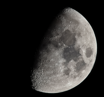  My first serious attempt at capturing a decent photo of the Moon