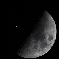  My Pictures of the Conjunction and Moon from the same Night at the same Focal Length to show how close Saturn and Jupiter were