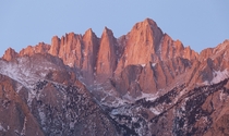  of morning glory Mount Whitney as viewed from the Alabama Hills Eastern Sierra California USA 
