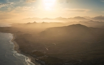  photo panorama of the East Cape Baja California Sur Mexico Handheld photos taken from a paramotor x OC SkyPacking