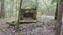  Remnants of a fireplace we ran into while backpacking in the Big South Fork Built around s