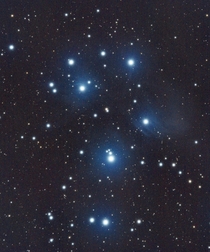  The Pleiades Star Cluster from my backyard in Sunnyvale CA