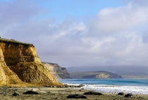  The stunning cliffs surrounding Drakes Beach on the Northern California coast x