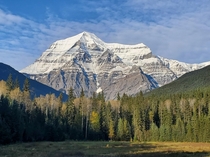  The tallest peak in the Canadian Rockies Mount Robson A raw unedited sunset view
