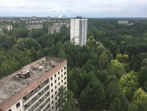  Youre actually not supposed to go up here in Chernobyl I did it anyway