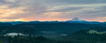 A beautiful morning at Mt Hood from Jonsurd viewpoint Oregon