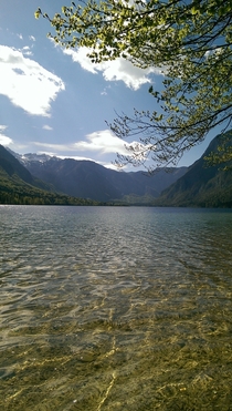 A beautiful spot at the Bohinj Lake Slovenia 