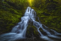 A beautiful staircase waterfall in Washington by Ryan Dyar 