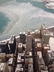 A BIRDS EYE VIEW OF CHICAGO  x 