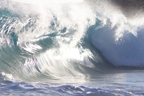 A bumpy wave at Sandys Oahu Hawaii    