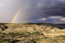 A burst of color over the badlands Theodore Roosevelt NP  x