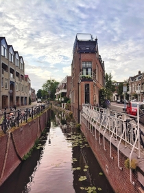 A canal in Utrecht Netherlands 