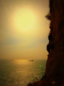 A Cliff of Gibraltar amp the Mediterranean Sea Behind x 