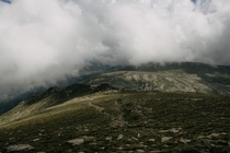 A cloud over mountain Kaimakchalan border of Greece and North Macedonia m 