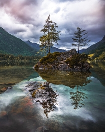 A cloudy evening at Hintersee Germany 