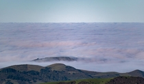 A Cloudy Morning Over The Pacific - Skyline Boulevard in Portola Valley CA 