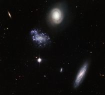 A clump of galaxy misfits 
