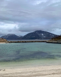 A cold and beautiful beach in northern Norway Picture taken March th 