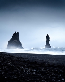 A cold and windy day on Reynisfjara Beach in Iceland  IG jakesnave