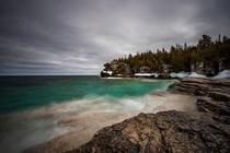 A cold damp and icy March day in Bruce Peninsula National Park Ontario Canada   brendancane
